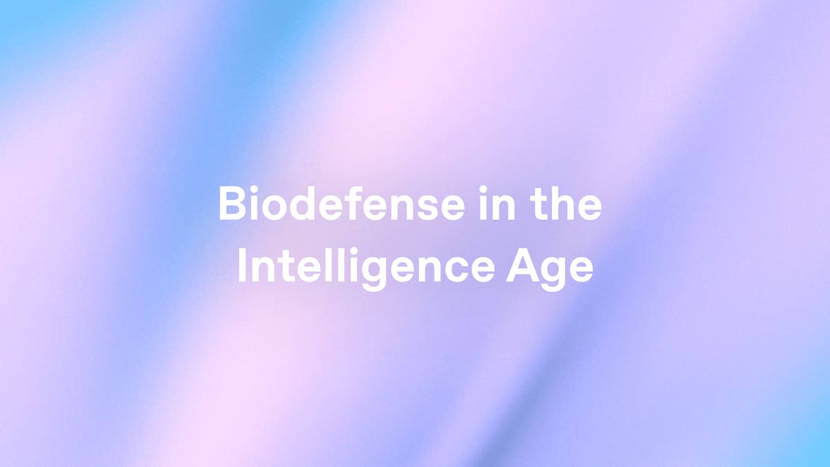 Biodefense in the Intelligence Age